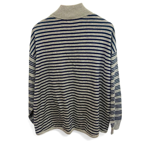 Tommy Bahama Tami Striped Zip-Up Cardigan Sweater with Pockets Size XL - Picture 2 of 8